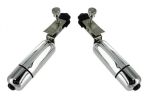 Wireless Vibrating Nipple Clamps Silver