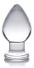 Prisms Molten Wide Glass Butt Plug Clear