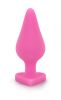 Naughtier Candy Heart Ride Me Pink Butt Plug