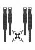 Ouch! Skulls And Bones Hogtie With Spikes Black