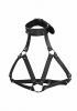 Ouch! Skulls And Bones Harness With Skulls & Spikes Black