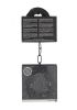 Denim Metal Handcuffs - Roughend Denim Style - Black
