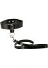 Bound By Diamonds Diamond Leash and Collar Set Black