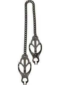 Black Butterfly Nipple Clamps With Chain