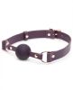 Fifty Shades Cherished Leather Ball Gag Purple