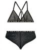 Vibes Boss AF Bralette & Retro Shorts Black L/XL