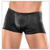 Male Power Satin Lycra Boxer Shorts Black Small