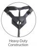 King Cock Strap On Harness with 7 inches Two Cocks One Hole Tan