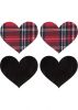 Peekaboos Schoolgirl Hearts Pasties O/S