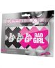 Bad Girl X Pasties 2 Pairs 1 Black, 1 Pink