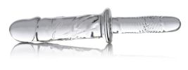 Brutus Glass Dildo Thruster Clear