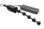 Voodoo Beads 10X Vibrating Silicone Anal Wand Black