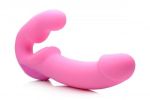 Urge Silicone Strapless Strap On Vibrating With Remote Pink