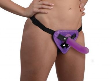 Strap U Corset Harness Purple