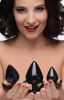 Master Series Triple Spades Anal Plug Set - 3 Pc