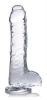 Jock C-thru Dildo With Balls - 8 Inch