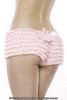 Ruffle Shorts Back Bow Detail Pink O/S