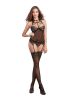 Bustier & G-String Panty Black O/S