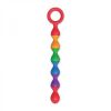 Rainbow Baller Beads Pleasure Anal Beads Ring Handle