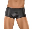 Male Power Satin Lycra Boxer Shorts Black Large