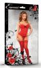 Luv Lace Bustier & G-String Red L/XL