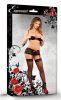 Luv Lace Bra, Garter Skirt & G-String Black L/XL