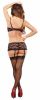 Luv Lace Bra, Garter Skirt & G-String Black S/M