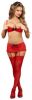 Luv Lace Bra, Garter Skirt & G-String Red S/M
