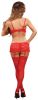 Luv Lace Bra, Garter Skirt & G-String Red S/M