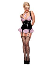 Discipline Me School Girl Pink Plaid S/M