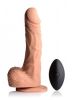 Strap U 10x Groove Silicone Vibrating & Rotating Dildo W/ Remote & Harness