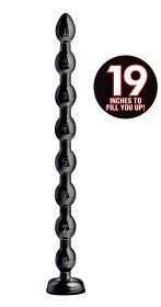 Hosed Beaded 19 Inch Anal Snake