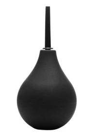 Clean Stream Thin Tip Silicone Enema Bulb (Color: black)