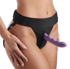 Strap U Avalon Strap On Harness Black O/S (Option: Jock Style)