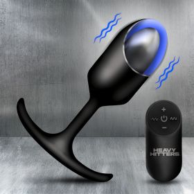 Vibrating Weighted Silicone Anal Plug (size: Xl)