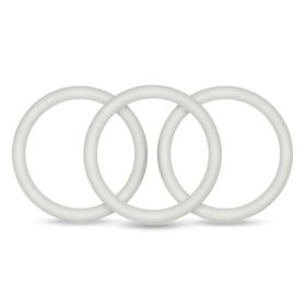 Performance VS2 Silicone Cock Ring 3 Piece Set (size: large)