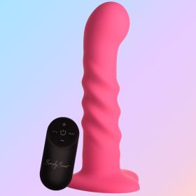 21X Vibrating Silicone Dildo (Option: Ribbed)