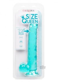 Size Queen Strap on Dildo (Color: Blue, size: 10 Inch)