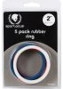 Rainbow Rubber C Ring 5 Pack