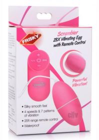28x Scrambler Vibrating Egg With Remote Control (Color: Pink)