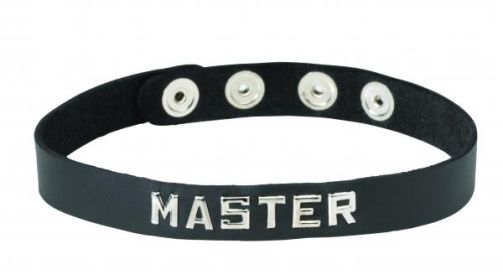 Word Band Collar for your submissive (Option: Master)