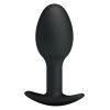 Pretty Love Silicone Anal Plug with Ball Black