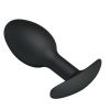 Pretty Love Silicone Anal Plug with Ball Black