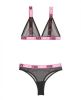 Vibes F*ck Cancer Bralette & Cheeky Panty Black