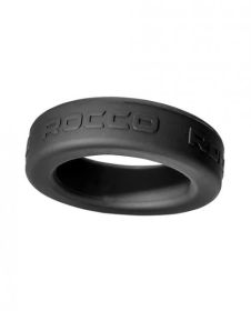 The Rocco Steele Hard Silicone Super Stretch Black (size: 1.4 Inch)