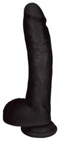 Jock Dong with Balls (Color: black, size: 10 Inches)