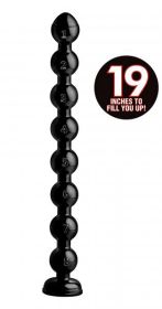 Hosed 19 Inches Beaded Anal Snake (size: Thick)