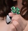 Booty Sparks Lucky Clover Gem Anal Plug Silver