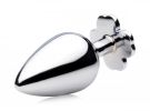 Booty Sparks Lucky Clover Gem Anal Plug Silver