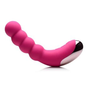 Curve Novelties Gossip Silicone Beaded Vibrator 50x (Color: Magenta)